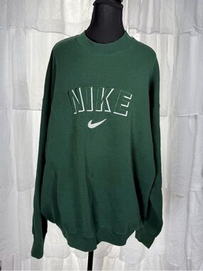 Vintage Nike Dark Green Pullover Sweatshirt